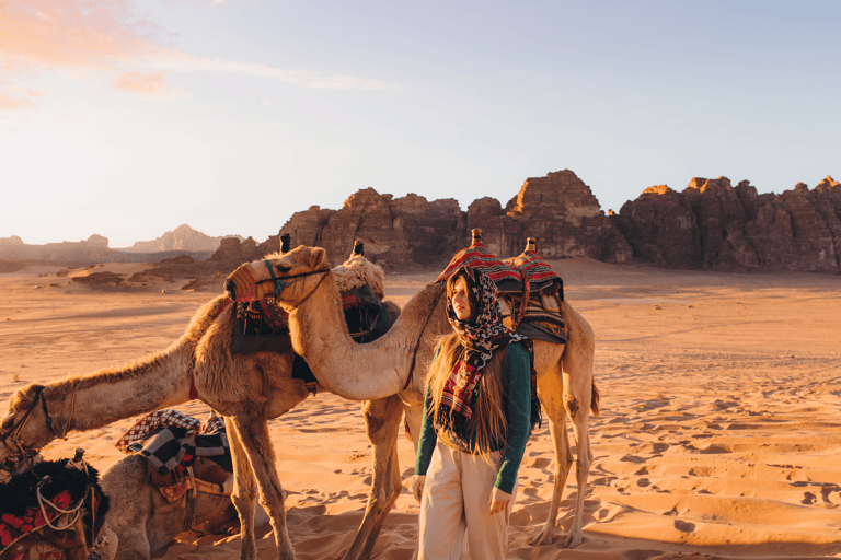asia-middle-east-jordan-wadi-rum-desert-woman-camels