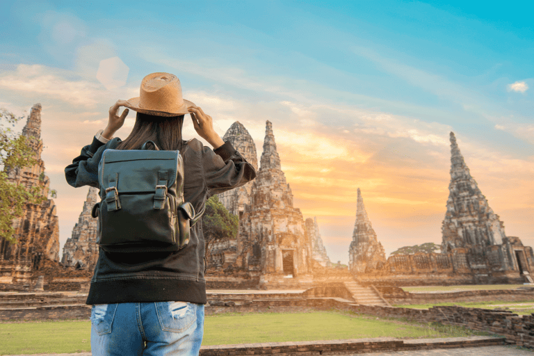 asia-thailand-bangkok-ayutthaya-historical-park-solo-travel-sunset