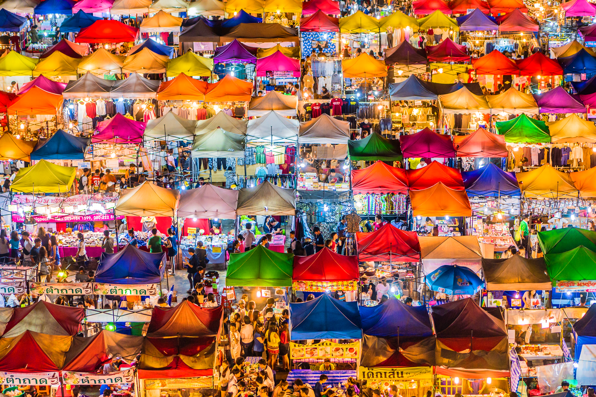 Les meilleurs marchés de nuit à Bangkok, Thaïlande