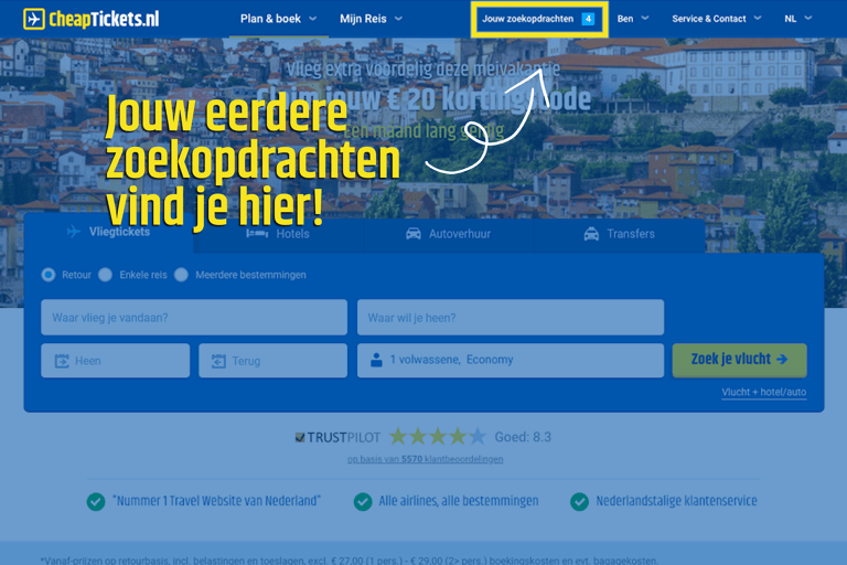 cheaptip-website-easy-recent-searches-menu