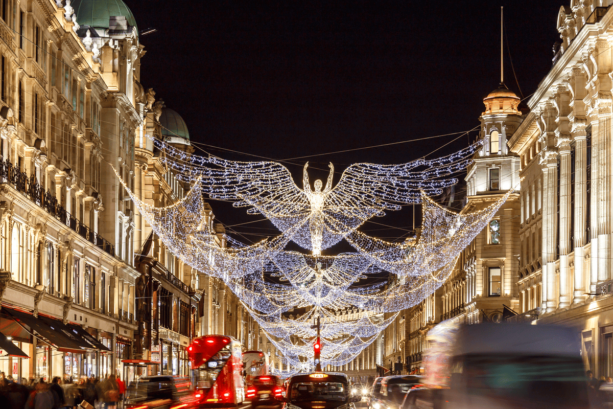 Kerstshoppen in Londen