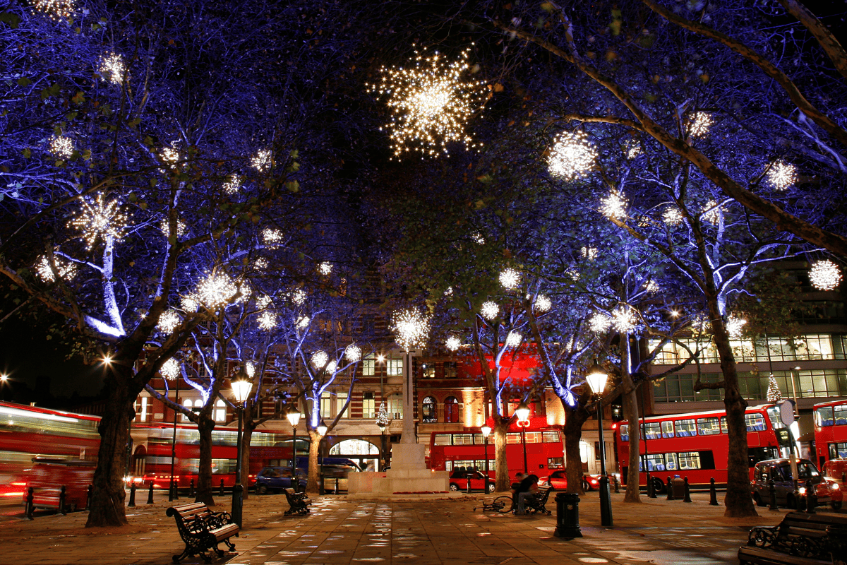 Kerstshoppen in Londen