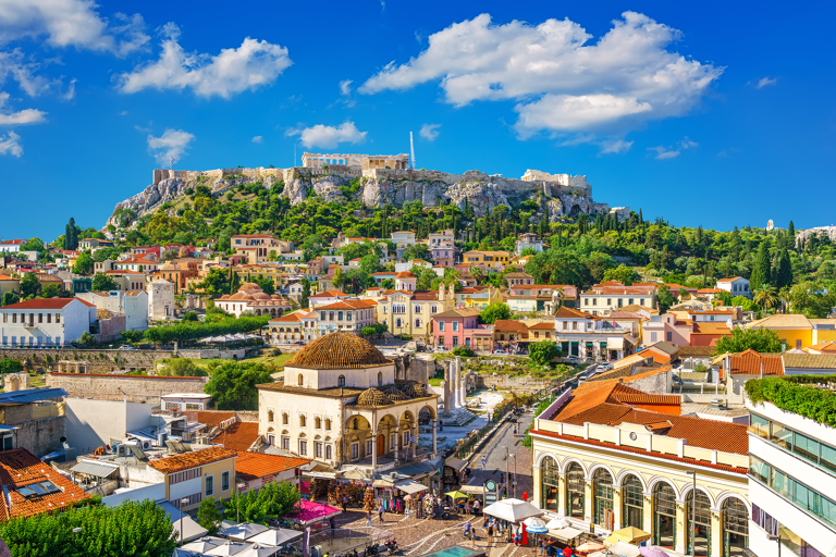 europe-greece-athens-blue-sky-akropolis-mosque-city-clouds