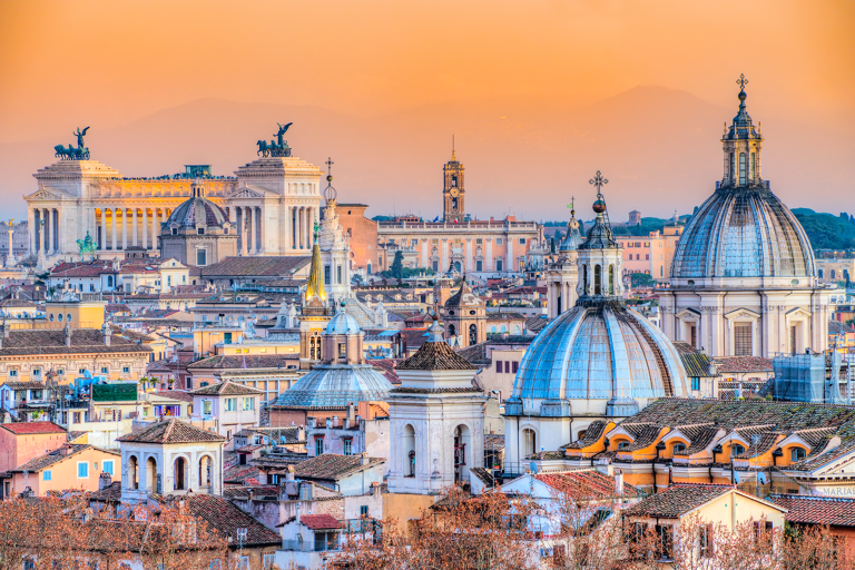 europe-italy-rome-sunset-rooftops-churches-monuments