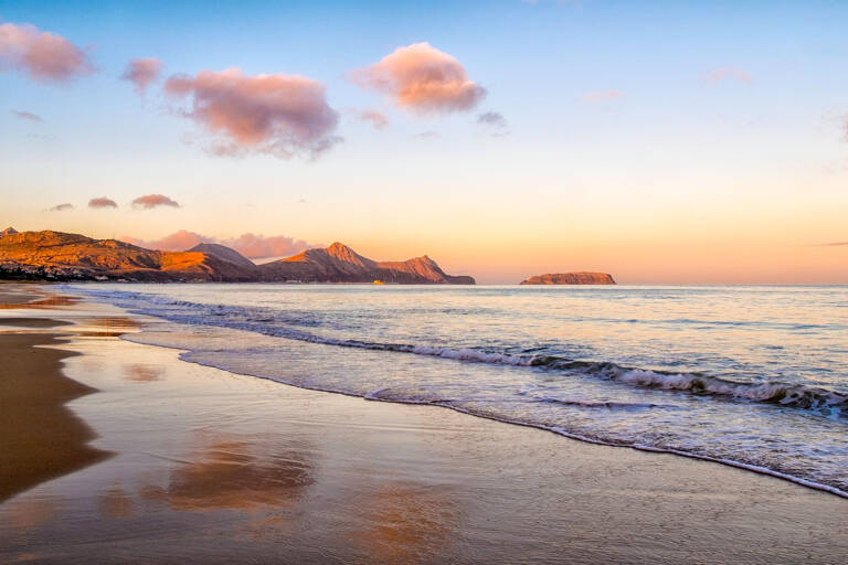europe-portugal-porto-santo-beach-sunset