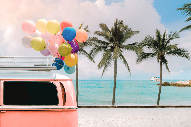 general-tropical-destination-wedding-bus-with-balloons