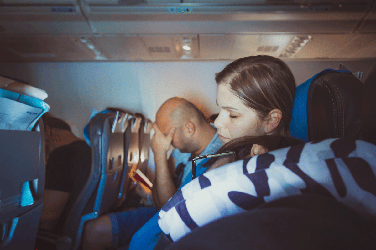 How to Recover from Red-eye Flights?