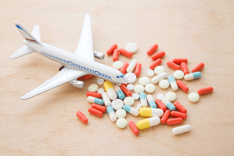 generic-airplane-toy-various-coloured-medicine-pills
