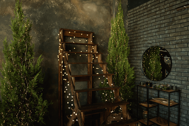 generic-christmas-branches-with-lights-small-stairs
