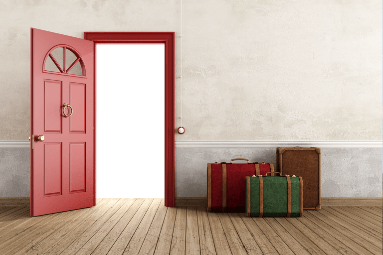 generic-frontdoor-red-wooden-floor-suitcases