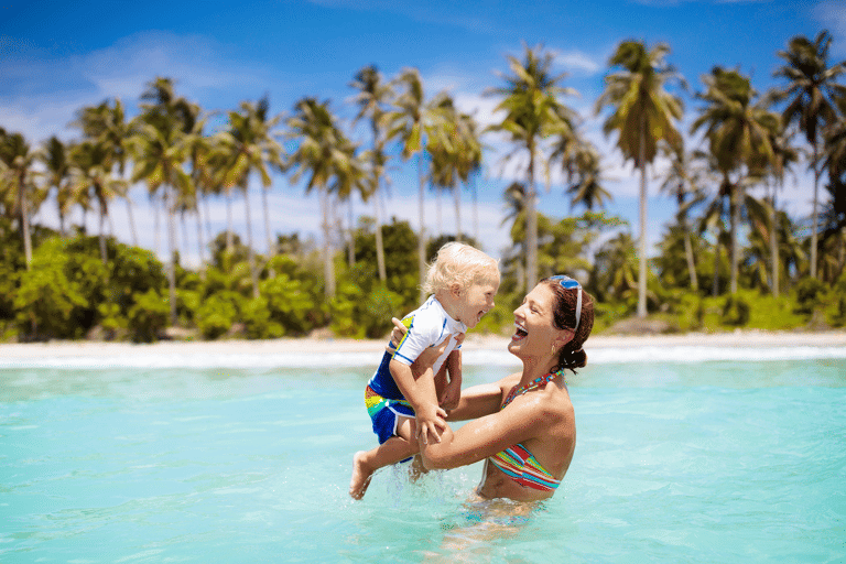 generic-woman-baby-happy-island-holiday-vacation