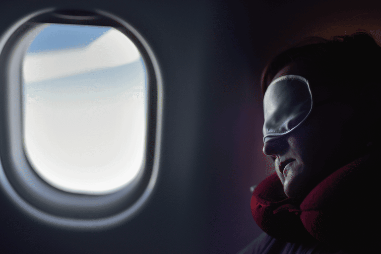 images/generic-airplane-male-passenger-window-neck-pillow-eye-mask-sleeping