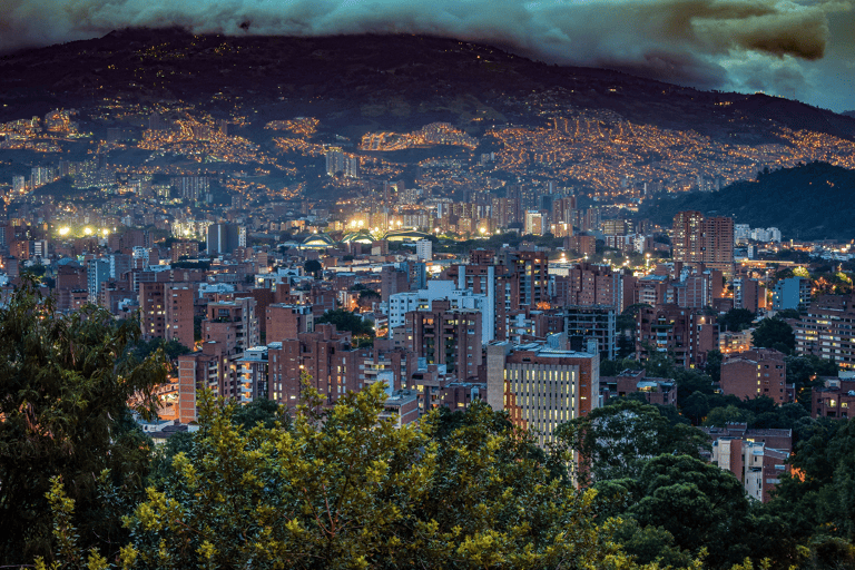south-america-colombia-medellin-night-skyscrapers